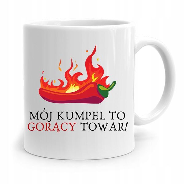 Kubek Prezent Dla Przyjaciela Kumpel Gorący Tower Z Nadrukiem Ze Zdjęciem zdjęcie 1