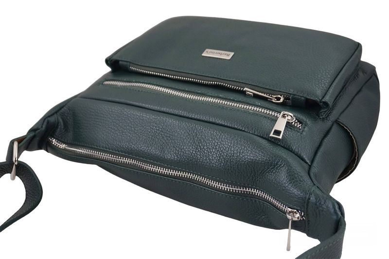 Codzienna i praktyczna torebka na ramię - Zielona ciemna zdjęcie 5