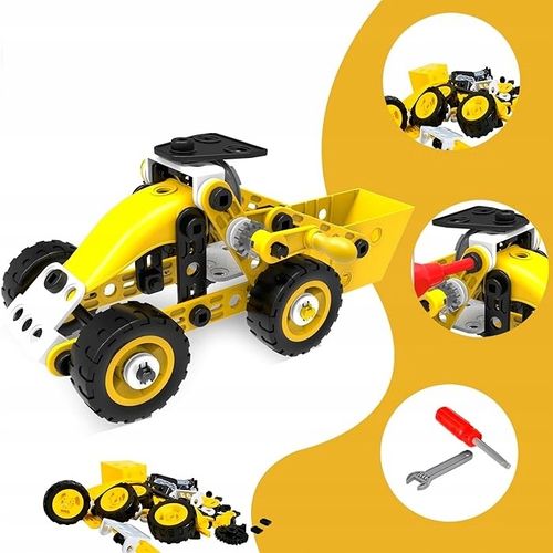 Klocki Konstrukcyjne Zestaw kreatywny XXL POJAZDY DO SKRĘCANIA 112 el 10w1 na Arena.pl