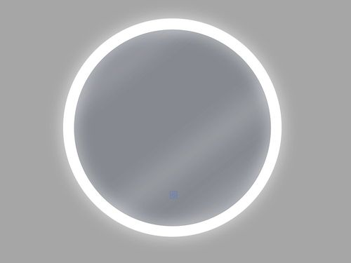 Lustro Ścienne Led Ø 58 Cm Srebrne Yser na Arena.pl