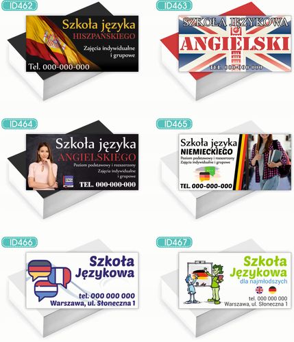 Wizytówki firmowe Foliowane 1000szt wiele różnych wzorów REKRUTACJA na Arena.pl