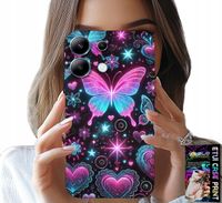 ETUI DO XIAOMI NOTE 14S - KOLOROWY MOTYLEK SERCE MODNE WZORY CASE