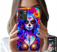 ETUI DO MOTOROLA EDGE 40 - MEKSYKAŃSKA, KOLOROWA KRÓLOWA ŚMIERCI