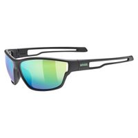 Okulary Uvex przeciwsłoneczne SportStyle 806 Black Matt Green