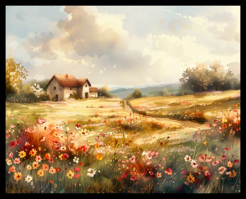 Plakat 50x40cm Sielski Domek na Arena.pl