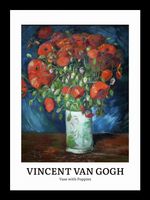 Plakat 13x18cm Design Vase with Poppies, Van Gogh Vintage do Salonu