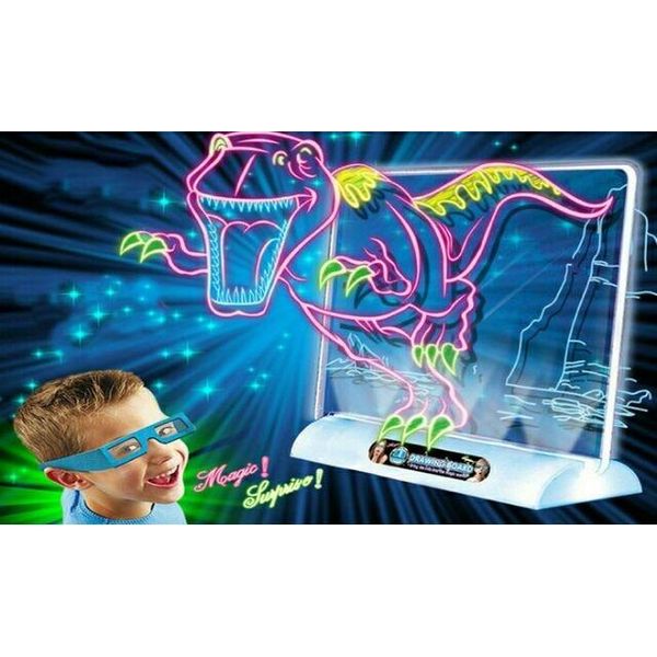 Magiczna Tablica LED 3D do Rysowania Dinozaury zdjęcie 11