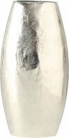 WAZON METALOWY DEKORACYJNY SREBRNY NOWOCZESNY WYSOKI FLAIRE 17 X 6 X 22 CM