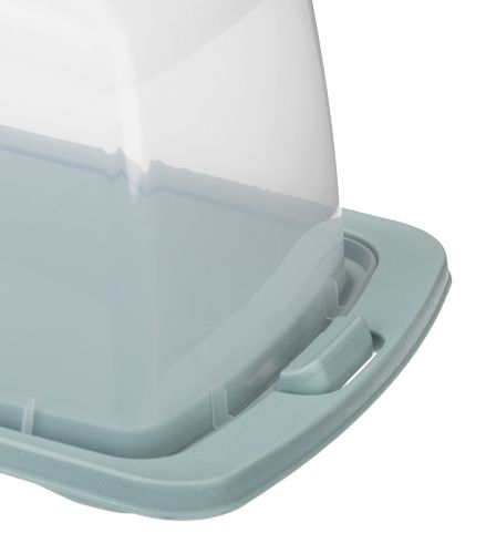 Pojemnik prostokątny na ciasto z przykryciem i uchwytem KEKS miętowy na Arena.pl