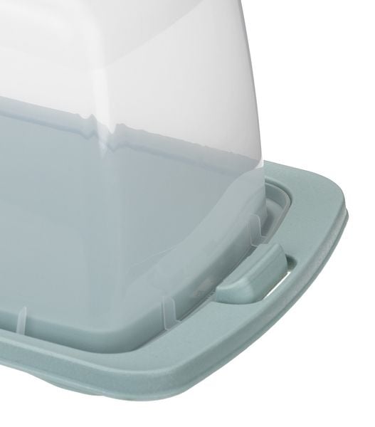 Pojemnik prostokątny na ciasto z przykryciem i uchwytem KEKS miętowy zdjęcie 3