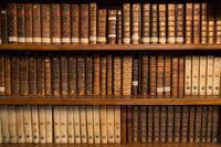 FOTOTAPETA REGAŁ STARE KSIĄŻKI BIBLIOTEKA 200x130