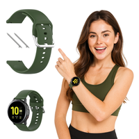 Pasek do Samsung Galaxy Watch 46mm, 3 45mm, S3 Classic silikon zielony 22mm