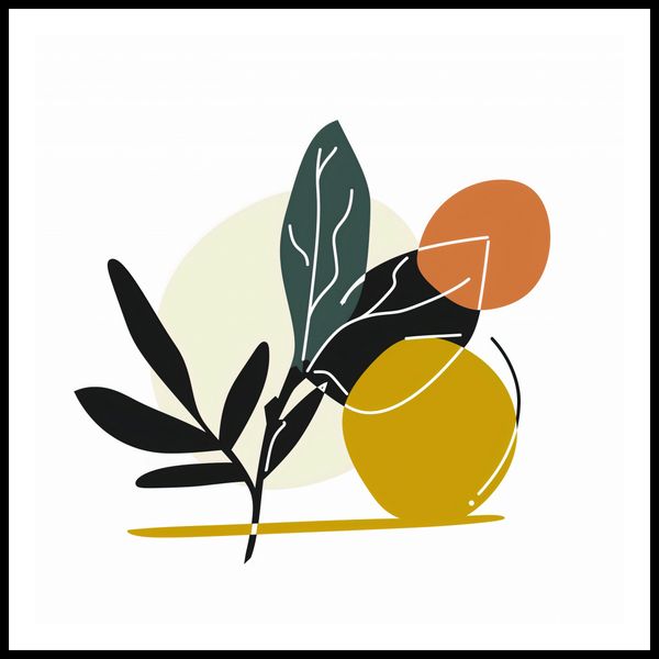 Plakat 100x100cm Elegancka Flora zdjęcie 3