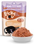 Zdrowa karma dla kota bez zbóż, cukru i GMO - Lucky Lou DRÓB i ŁOSOŚ 300g