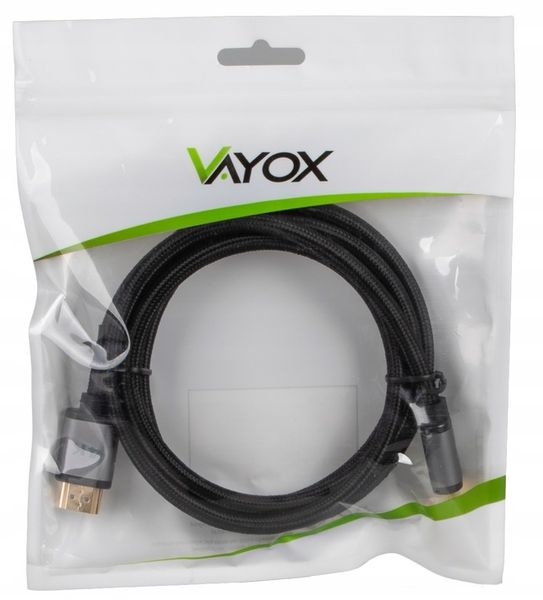 KABEL PRZEWÓD HDMI 2.0 HIGH SPEED 48bit TV PC PRO 3D 4K FHD/144Hz VAYOX 10m zdjęcie 7