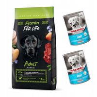 Fitmin For Life Adult All Breeds 12kg + 2 puszki Morando GRATIS
