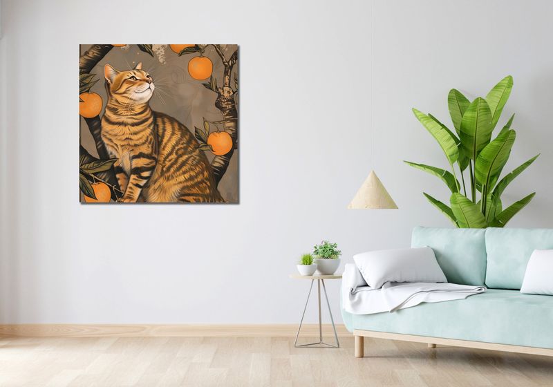 Obraz 90x90cm Gdzie z Tymi Łapami zdjęcie 2