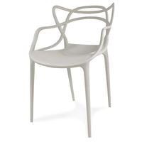 Krzesło ażurowe nowoczesne do ogrodu stylowe na balkon taras masters szare 547 DF/BB