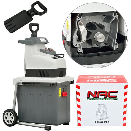 ROZDRABNIACZ DO GAŁĘZI NAC SHE280S-BOX-G 2800 W FREZ BIEG WSTECZNY POJ na Arena.pl