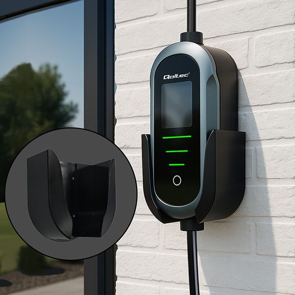 Qoltec Mobilna ładowarka EV 22kW | Typ2 | Wi-Fi | 7m zdjęcie 5