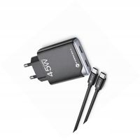Szybka ładowarka 45W 2 porty z długim kablem 2m do iPhone 15 Pro Max