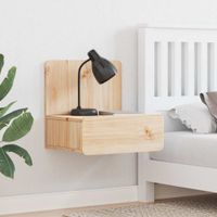 Stolik nocny Brązowy 44 x 32,5 x 40 cm Lite drewno sosnowe