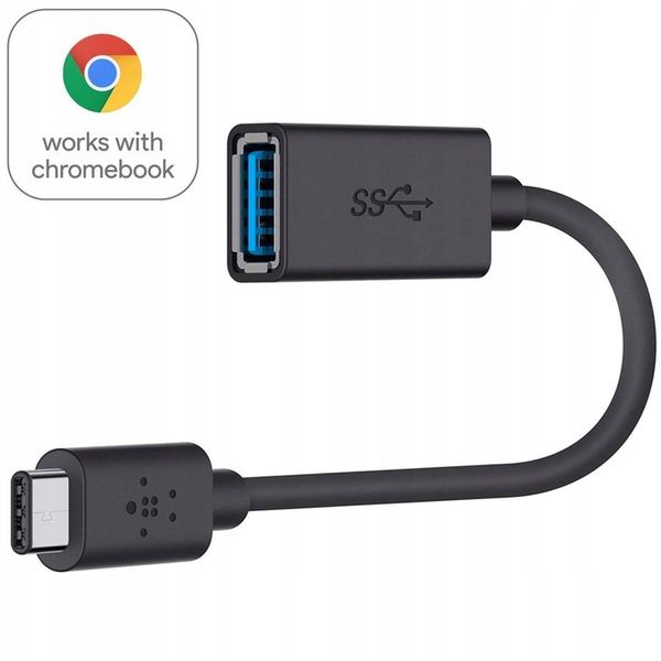 Belkin Kabel Adapter USB-C (M) do USB-A (F), 13 cm zdjęcie 8