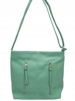 Herisson - torebka worek dwa zamki pionowe jasny zielony 1052L2098