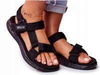 SANDAŁKI NA RZEP BIG STAR CZARNE FF274A600 38