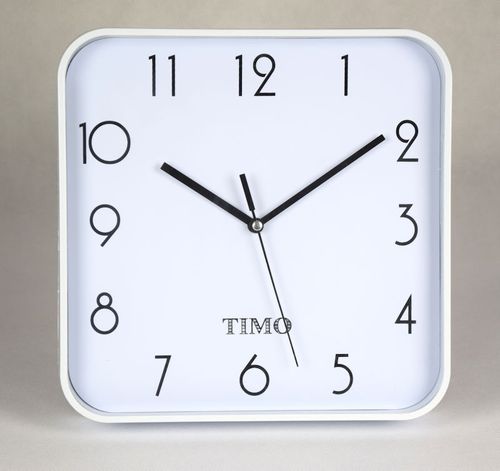 ZEGAR ŚCIENNY 24 cm BIAŁY (T53) - biały na Arena.pl