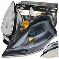ŻELAZKO PAROWE RĘCZNE 3000W CERAMICZNE STRAŻAK MOCNE ANTI DRIP ANTI CALC