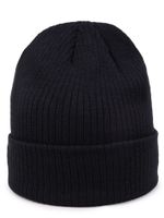 Czapka zimowa podwójna wywinięta czarna 54-56 YOCLUB