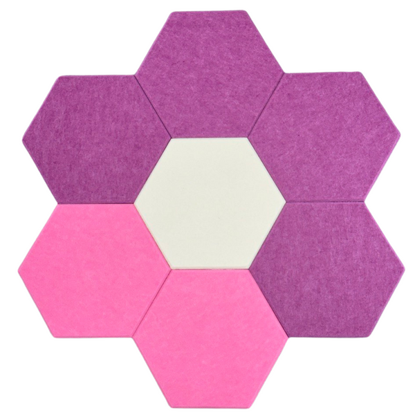 Panele Ścienne Filcowe 3D Heksagon Zagłówek Samoprzylepne Akustyczne Soft zdjęcie 6