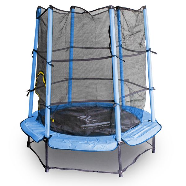 Trampolina dla dzieci 140cm niebieska 17512 zdjęcie 3