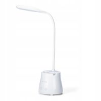 wielofunkcyjna akumulatorowa lampka biurkowa led mt043 biały moc do 2,7 w