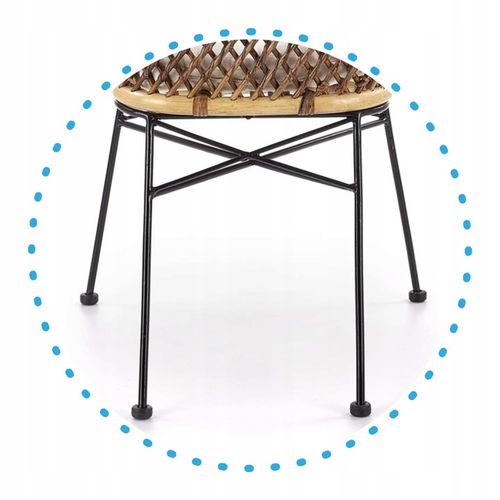 Krzesło Tarasowe do Ogrodu Balkonowe K336 z Rattanu z Podłokietnikami Boho na Arena.pl