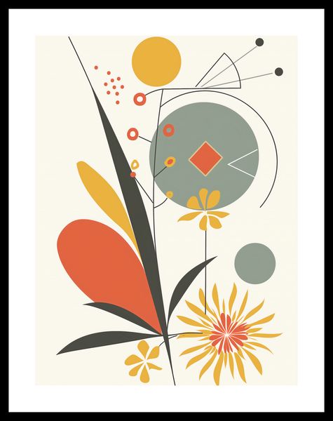 Plakat 30x40cm Geometryczny Ogród zdjęcie 3