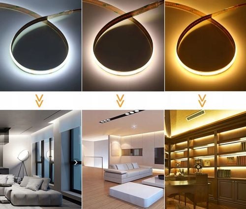 Taśma LED Neon COB 24V 10m 608d CCT 2700-6500K BIAŁA CIEPŁA NEUTRALNA na Arena.pl