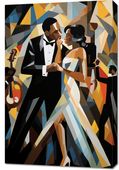 Obraz 60x90cm Jazzowa Wieczorna Harmonia