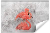Fototapeta FLAMINGI Beton Mural Abstrakcja Ornamenty 300cm x 210cm