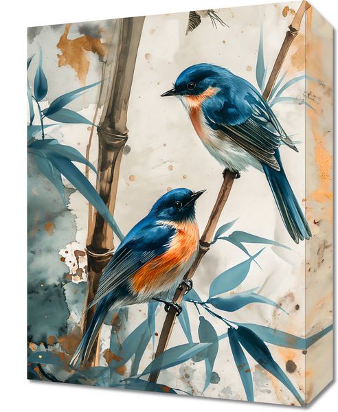 Obraz 30x40cm Trzy Ptaki zdjęcie 1