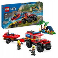 LEGO CITY 60412 TERENOWY WÓZ STRAŻACKI Z ŁODZIĄ RATUNKOWĄ KLOCKI PREZENT