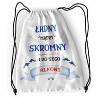 Plecak Dla Alfonsa Sportowy Szkolny Worek Torba Z Nadrukiem Ze Zdjęciem