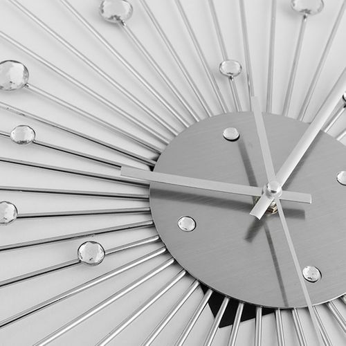 Zegar Ścienny Metal i Kryształki na Arena.pl