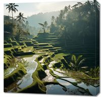 Obraz 70x70cm Zielone Sanktuarium