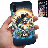 ETUI DO HUAWEI P SMART 2019 - WZORY DLA WĘDKARZA, RYBY, DORSZ, ŁOSOŚ