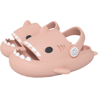 Klapki Rekinki Dziecięce Basenowe Różowe Antypoślizgowe 35/36