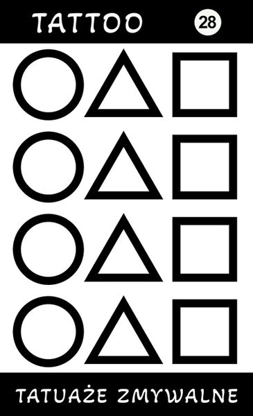 Tatuaże zmywalne Squid Game zdjęcie 1