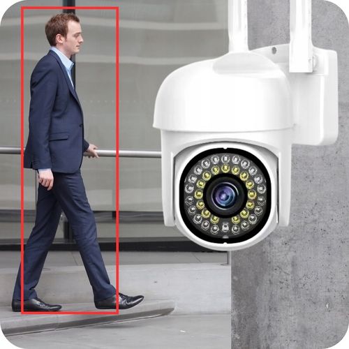 BEZPRZEWODOWA OBROTOWA KAMERA WIFI 5MPX QUADHQ DO MONITORINGU ZEWNĘTRZNA SD na Arena.pl