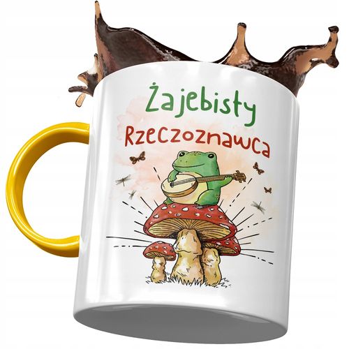 Kubek Żółty Dla Rzeczoznawcy Żajebisty Prezent Z Nadrukiem Ze Zdjęciem na Arena.pl